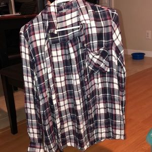 Plaid button up, Size Small